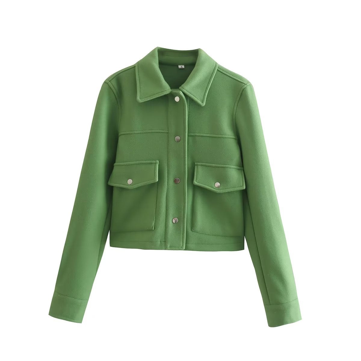 Women's Soft Woolen Shirt Woolen Coat Top
