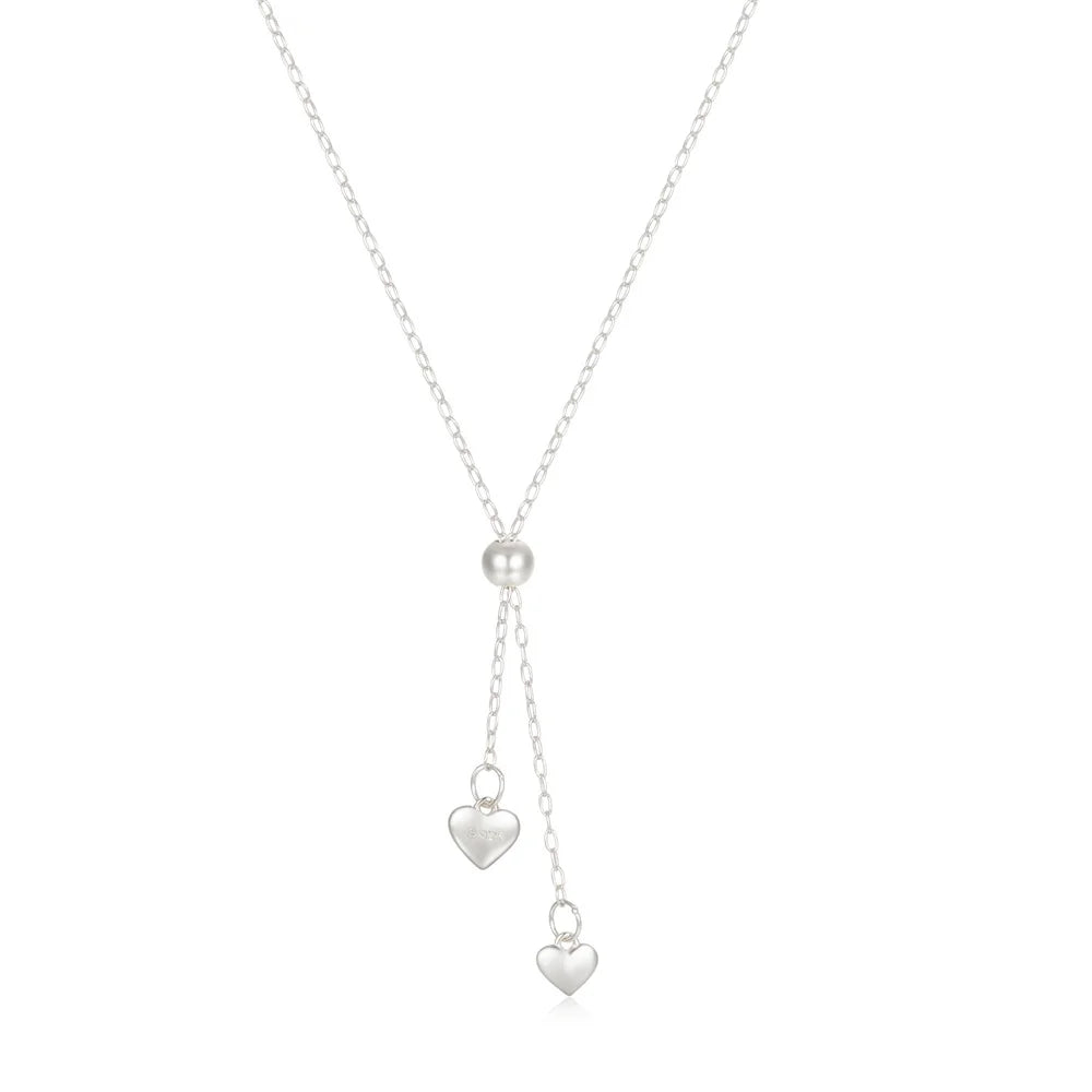 AIDE 925 Sterling Silver Personalized Snake Chain Adjustable Y Necklace Clavicle Pendant Chokers Necklace Women's Holiday Gifts