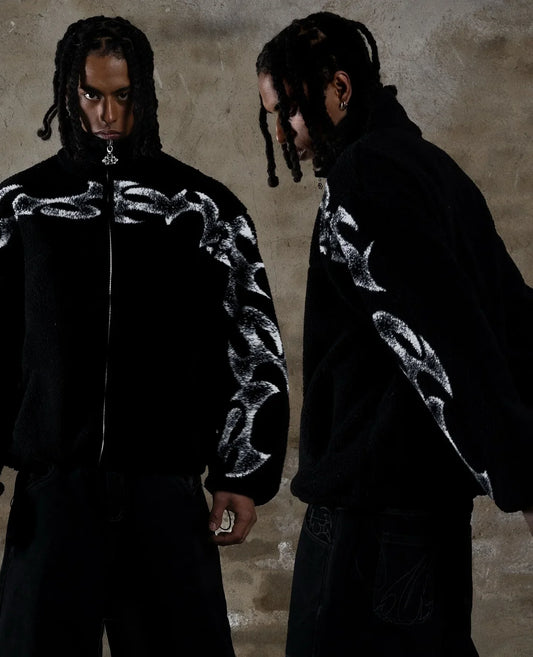 Street Cool Original Jacket Graphic Printed Jacket Upright Collar Zipper Autumn - Winter New Retro Classic Hip Hop Men And Women