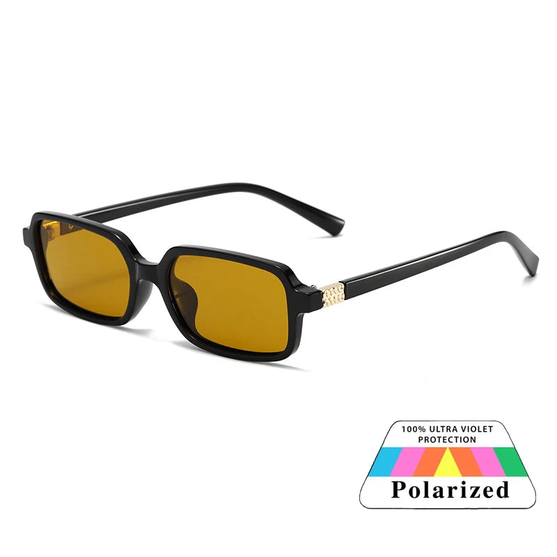 Polarized Small Square Sunglasses Men Women Driving Shades Uv400 Fashion Retro Vintage Sun Glasses Summer Trendy Travel Eyewear