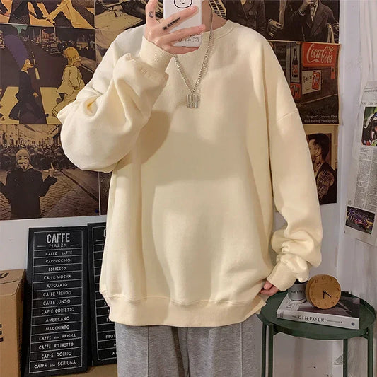 LEGIBLE 2025 Autumn Winter Woman's Hoodies Oversize Female Loose Solid Thicken Fleece Warm Women Sweatshirts Lady