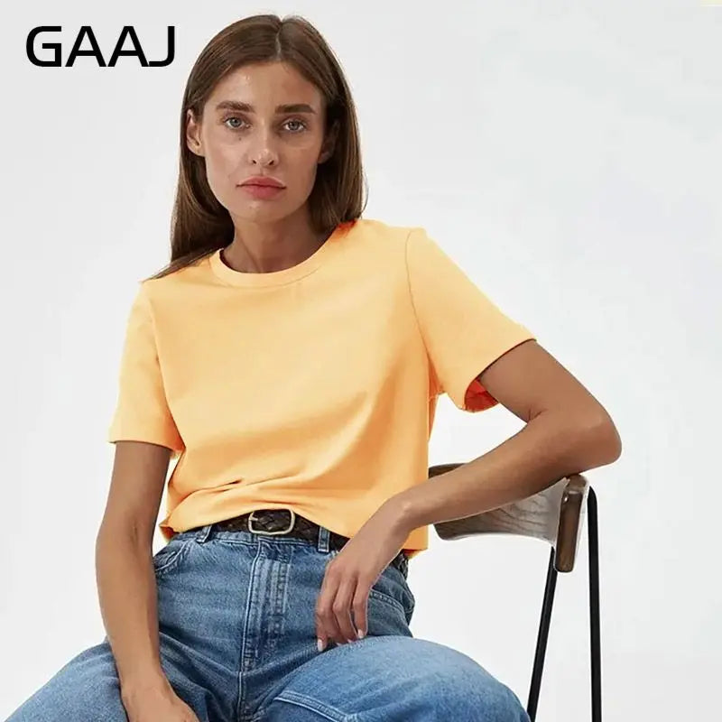 3XL 4XL 100% Cotton Women s T shirt Oversized Casual Solid Tees Short Sleeve Summer Top Plain Streetwear Quality Basic Clothing