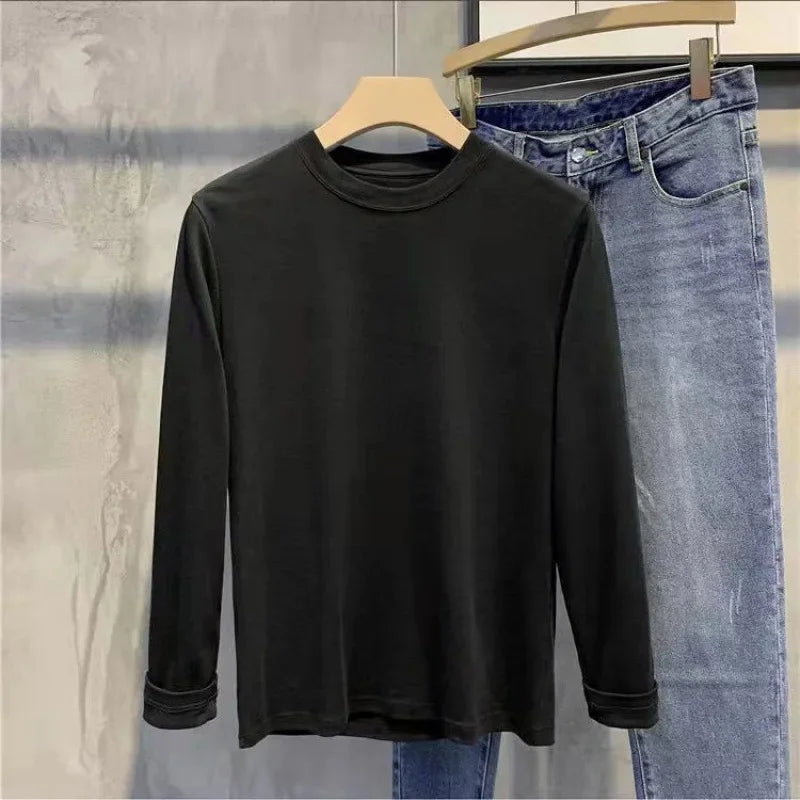 Korean Style Men's Slim Fit Jacket New Arrival Fall Winter Thickened Work Casual Trendy Brand Top For Leisure And Socializing