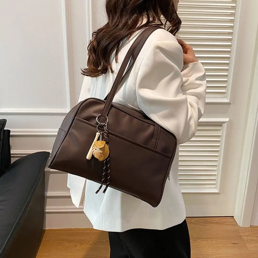 Fashion PU Leather Shoulder Bag Large Capacity Crossbody Bags Tote Bag Women Handbags