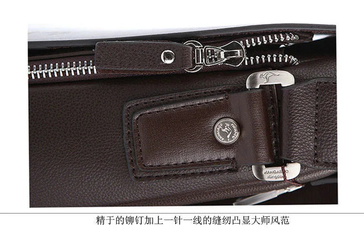 New Luxury Business Crossbody Bag Male Leather Classic Men Bag Vintage Casual Men Messenger Shoulder Bag Men Handbags
