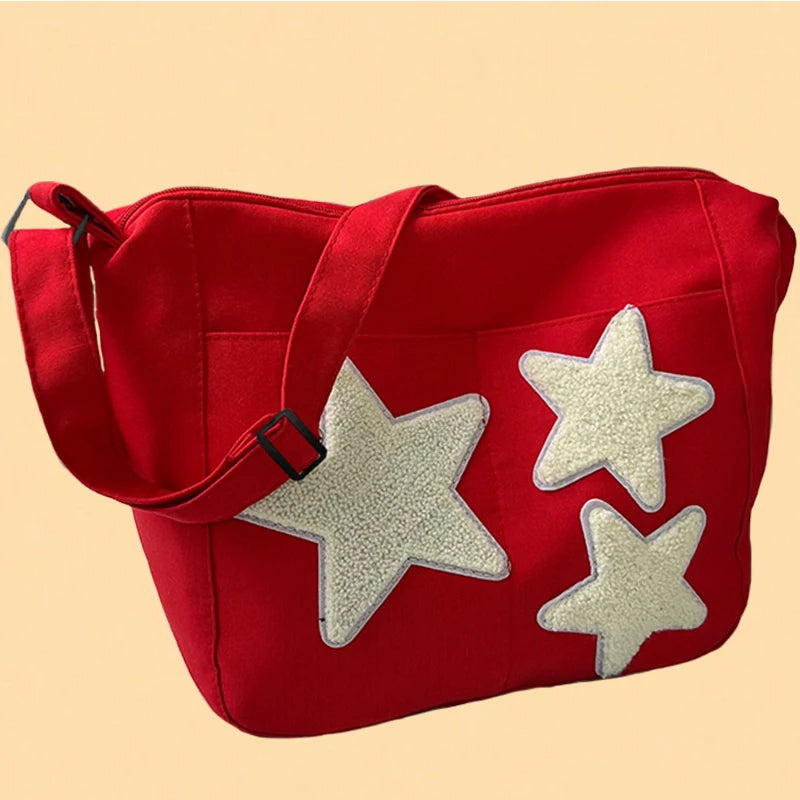 Men and women's commuting bags - simple, niche, retro, girlish cross-body bag made of canvas fabric