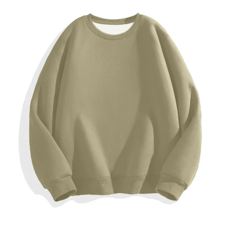 LEGIBLE 2025 Autumn Winter Woman's Hoodies Oversize Female Loose Solid Thicken Fleece Warm Women Sweatshirts Lady