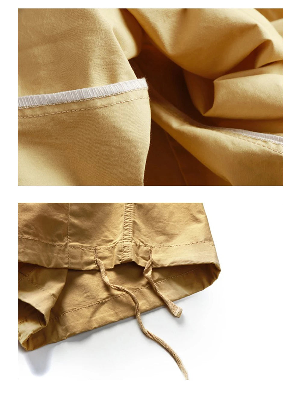 Multi-Pocket Cargo Pants Men's Casual Solid Straight Baggy Wide-leg Cropped Trousers Men Ankle-length Jogger Pants Harem Pants