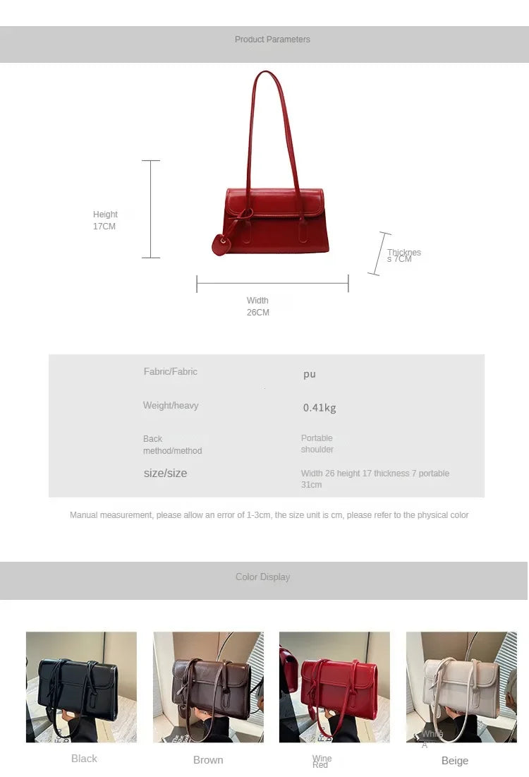 Large Capacity Underarm Bag Women 2025 New High Sense Women Versatile Autumn and Winter Fashion Popular Portable Shoulder Bag