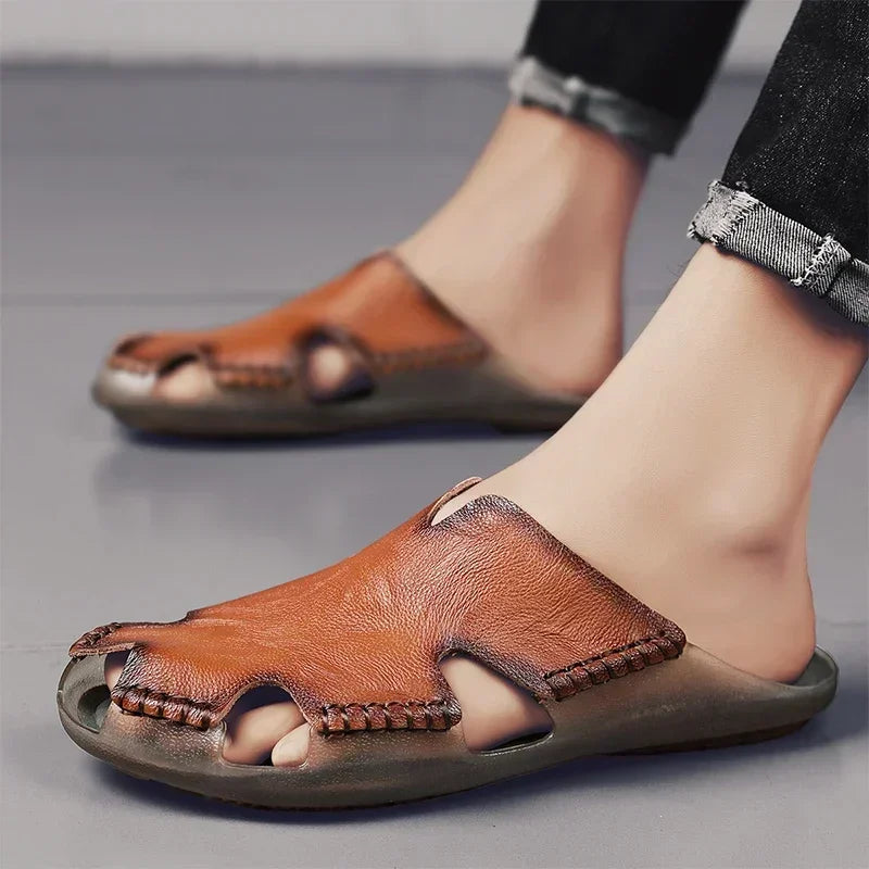 Men's Summer Sandals for Men Shoes Comfortable Man Sandal Low Price Shoe Replicas Luxury Brands Shoes Casual Sneakers Slippers