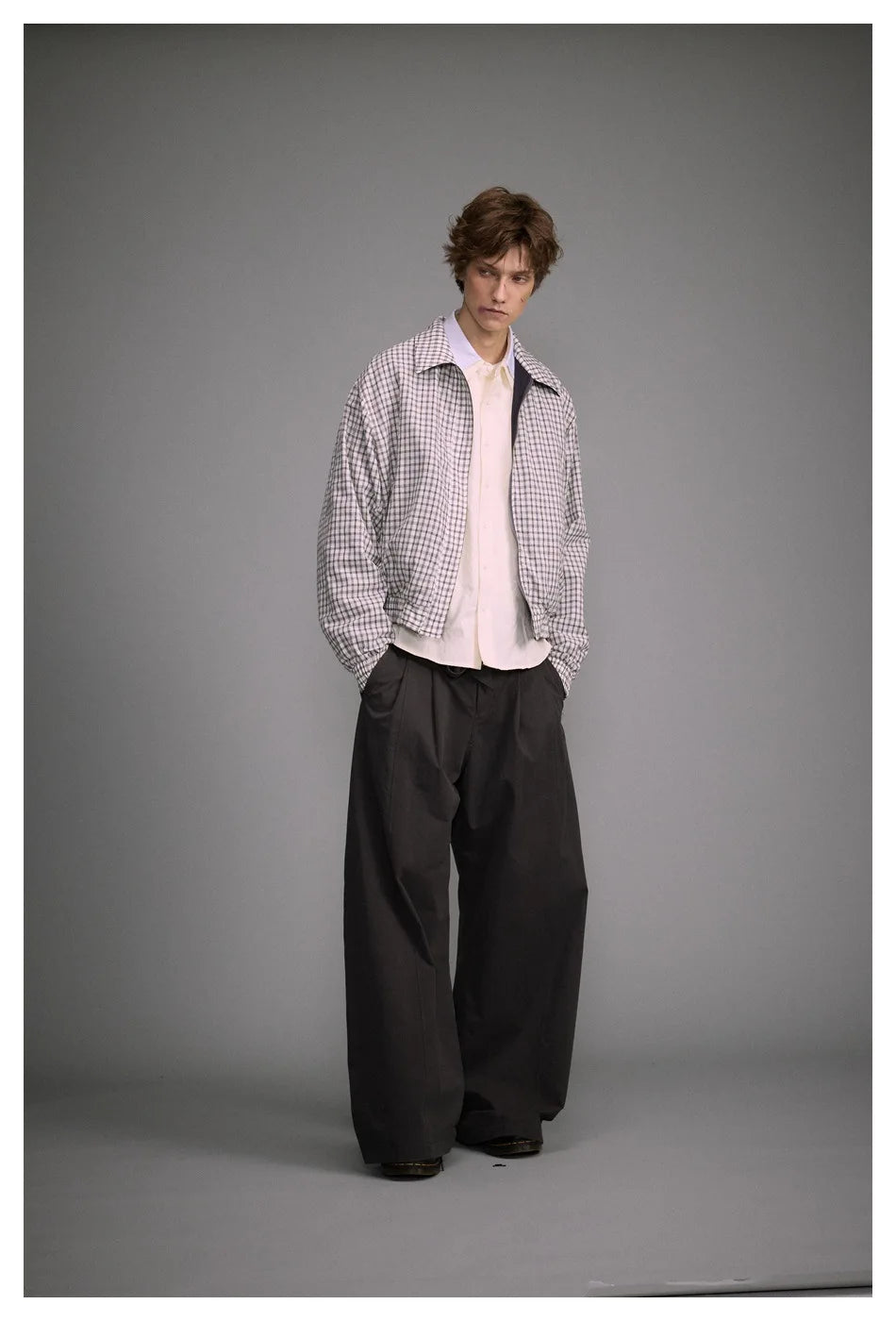Japanese Streetwear Fashion Show Overalls Men's Loose Vintage Straight Casual Pure Cotton Wide-leg Baggy Pants Cargo Trousers