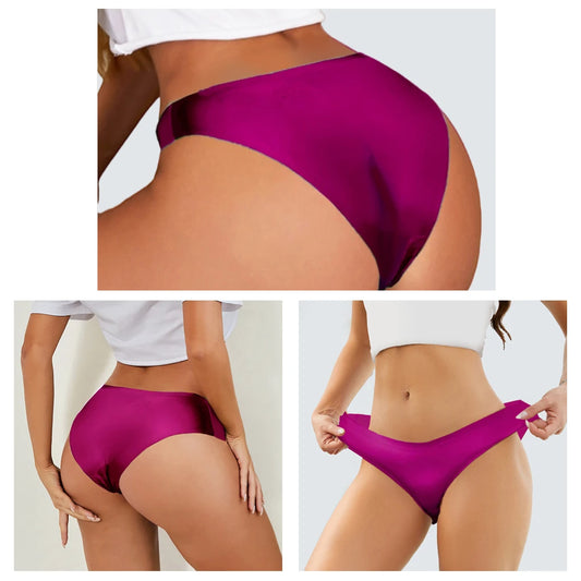 WarmSteps M-XXL Plus Size Briefs Seamless Women's Panties Women Underwear Ice Silk Intimates Lingerie for Woman Sexy Culottes