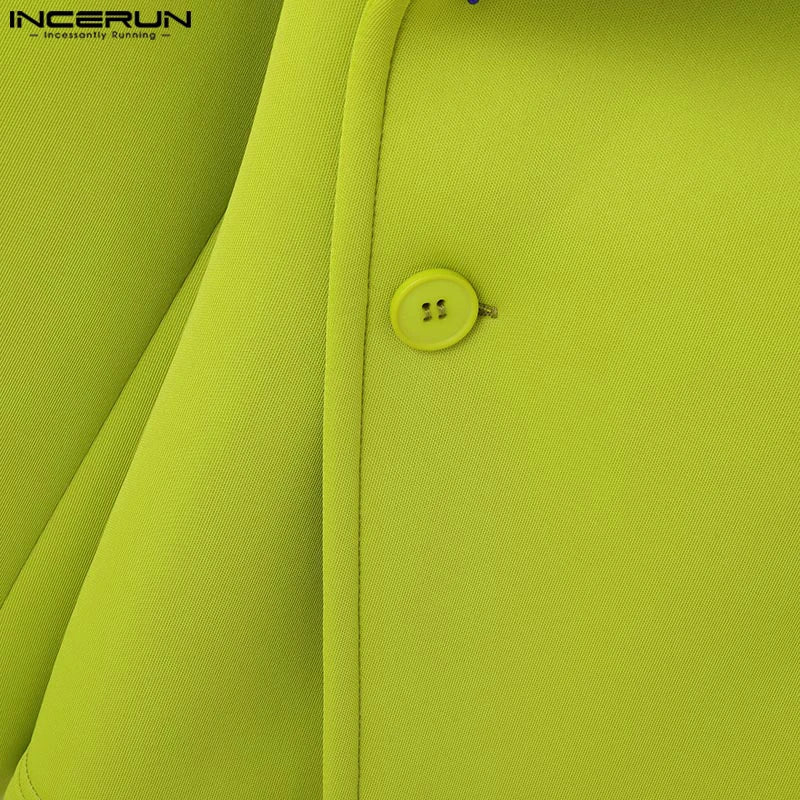 Stylish Casual Style Tops INCERUN New Men Deconstruction Design Solid Loose Jackets Handsome Male Long Sleeved Jackets Coat 2025