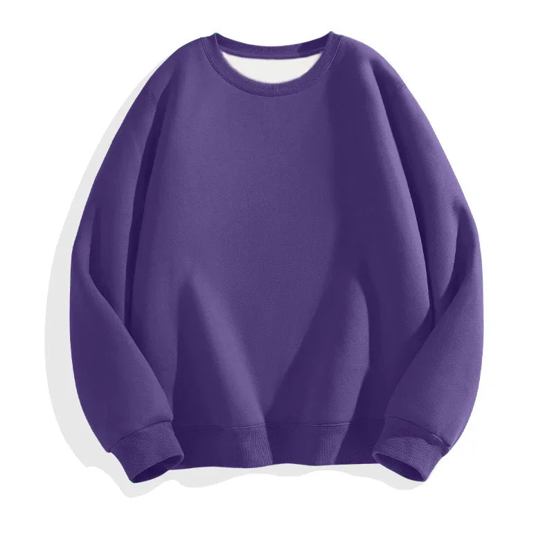 LEGIBLE 2025 Autumn Winter Woman's Hoodies Oversize Female Loose Solid Thicken Fleece Warm Women Sweatshirts Lady