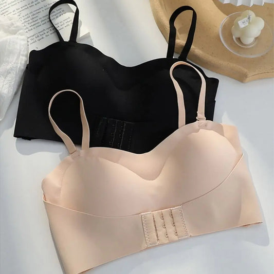 Wireless Strapless Bra Plus Size Non Slip Push Up Wedding Brassiere Big Breasts Sexy Lingerie Women