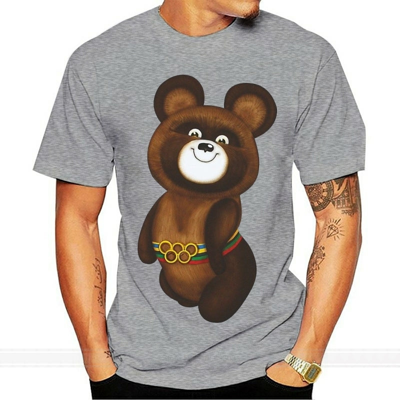 t-shirt man fashion brand tees bear of ussr tshirt men t-shirt tops male top tees drop shipping