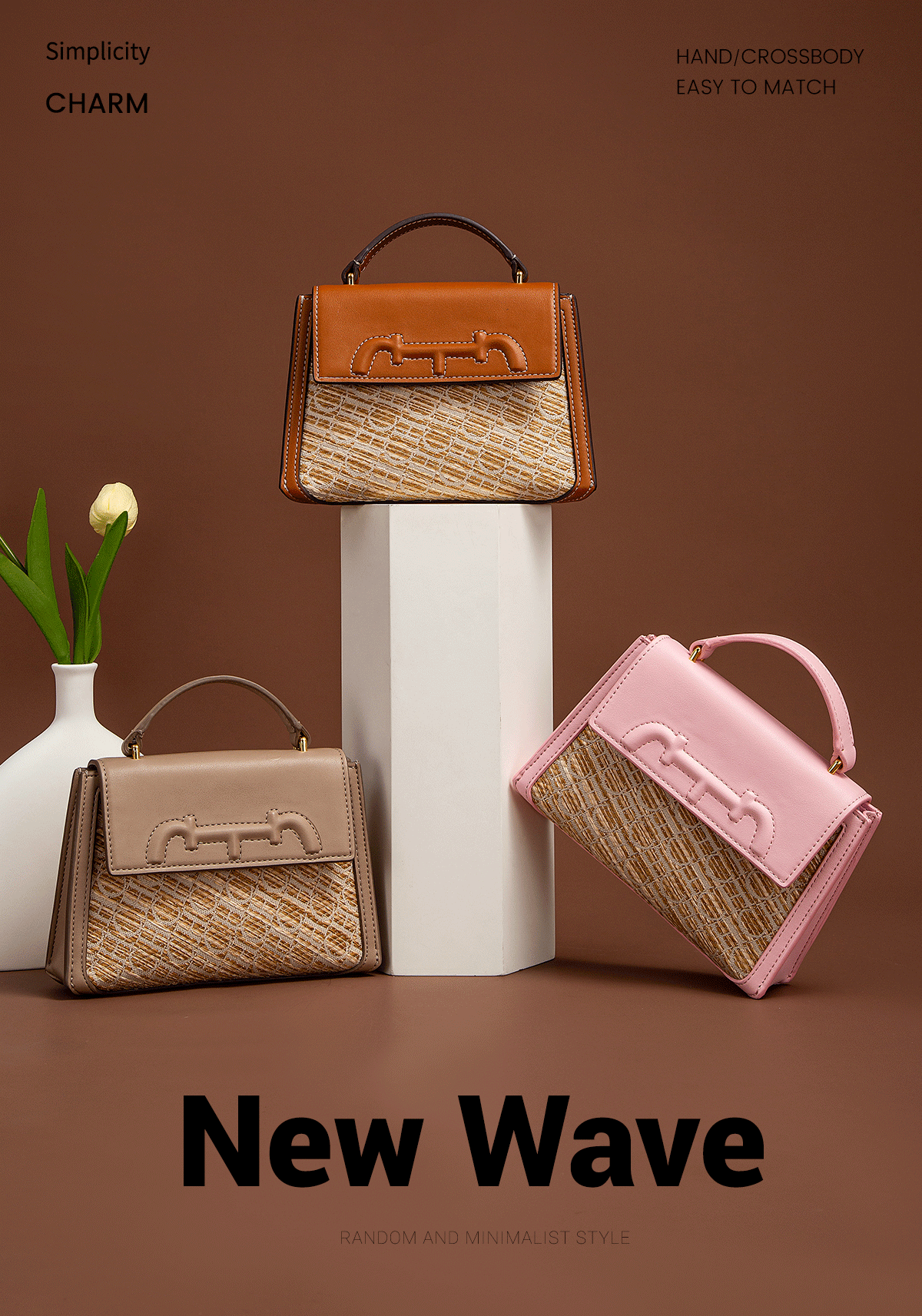 Fashionable Classic Retro Women's New 2024 Designer Style Shoulder Bag Business Commuting Large Capacity Handbag