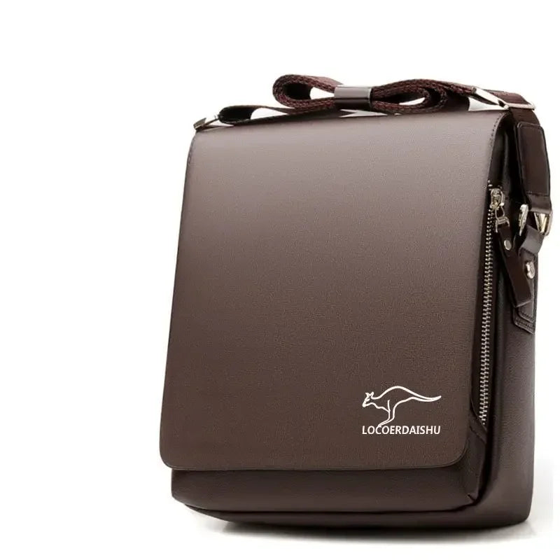 New Luxury Business Crossbody Bag Male Leather Classic Men Bag Vintage Casual Men Messenger Shoulder Bag Men Handbags