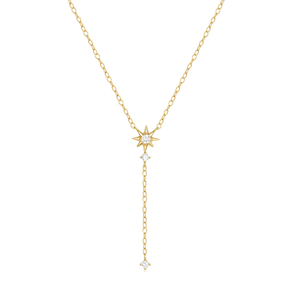 AIDE 925 Sterling Silver Personalized Snake Chain Adjustable Y Necklace Clavicle Pendant Chokers Necklace Women's Holiday Gifts