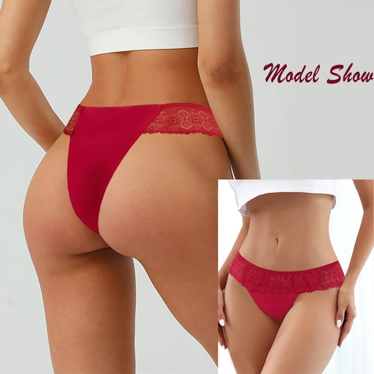 Women's Seamless Briefs Sexy Lace Panties Temptation Female Underwear Low-Waist Elasticity Fashion Lingerie for Women Underpants