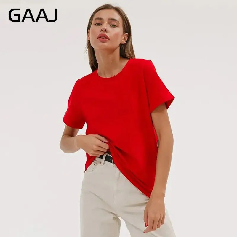 3XL 4XL 100% Cotton Women s T shirt Oversized Casual Solid Tees Short Sleeve Summer Top Plain Streetwear Quality Basic Clothing
