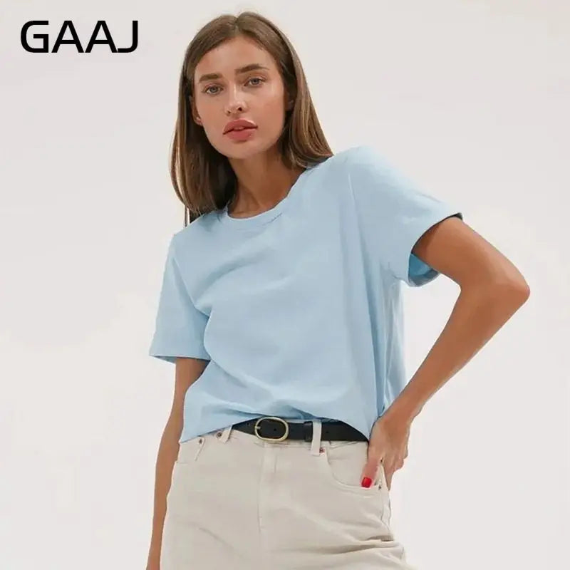 3XL 4XL 100% Cotton Women s T shirt Oversized Casual Solid Tees Short Sleeve Summer Top Plain Streetwear Quality Basic Clothing