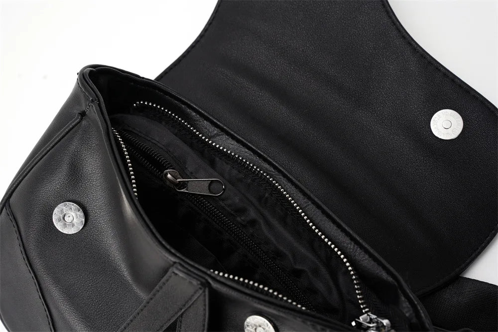 GUMST Men Shoulder Bag Gun shape Casual Brown Men Bag Leather Men's Messenger Bag