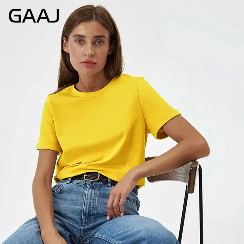 3XL 4XL 100% Cotton Women s T shirt Oversized Casual Solid Tees Short Sleeve Summer Top Plain Streetwear Quality Basic Clothing