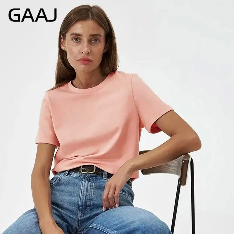 3XL 4XL 100% Cotton Women s T shirt Oversized Casual Solid Tees Short Sleeve Summer Top Plain Streetwear Quality Basic Clothing
