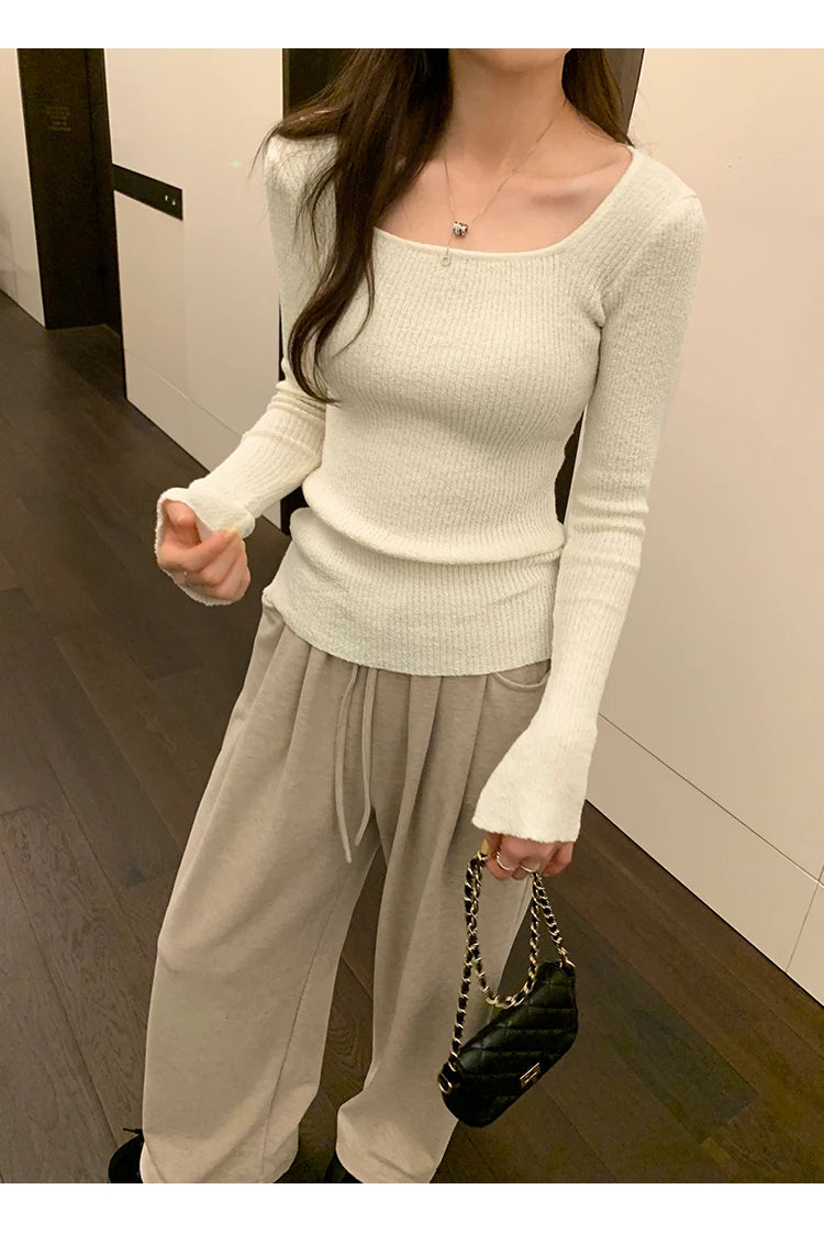 Women Sweater Womens Winter Sweaters Pullover Traf Female Knitting Overszie Long Sleeve Loose Knitted Outerwear ropa de mujer