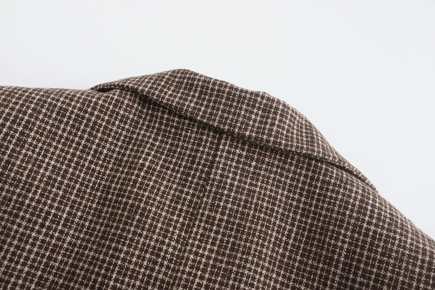 2024 Spring Autumn Men Blazers Slim Fit Plaid Suits Jackets Male Long Sleeve Double-breasted Outerwear Business Casual Coats