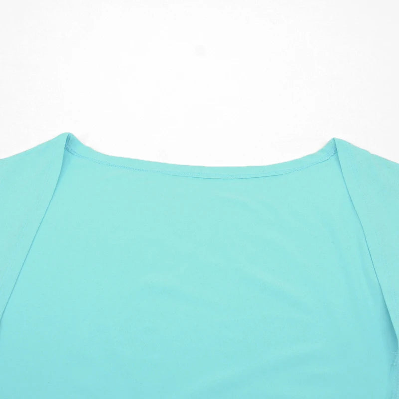 Sexy Backless Black T-shirts Women Short Sleeve Solid O-Neck Fashion Summer New Tees Clubwear Streetwear Casual Slim Crop Top