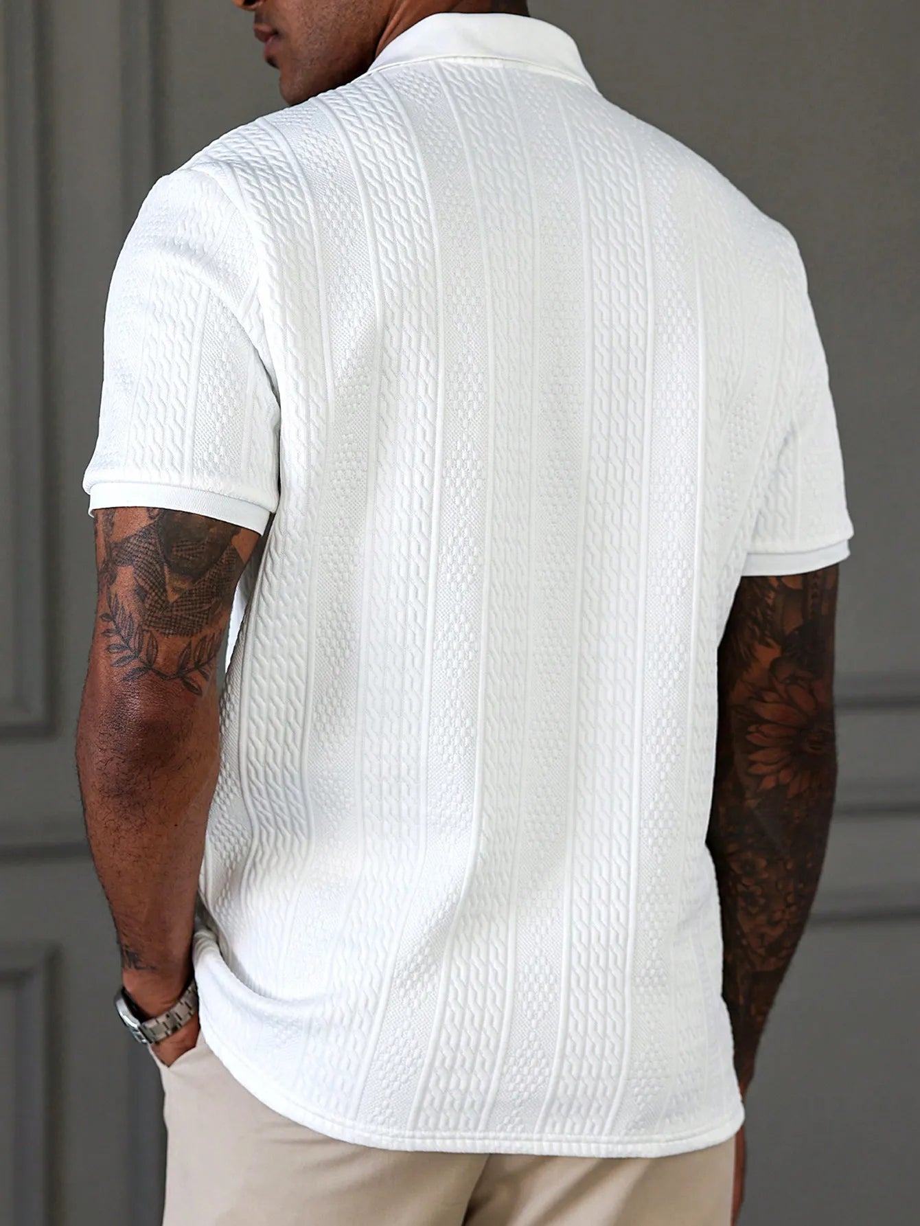 Men's Summer Casual Fashion Polo Shirt is Versatile and Suitable for Any Occasion with Lightweight and Breathable Fabric
