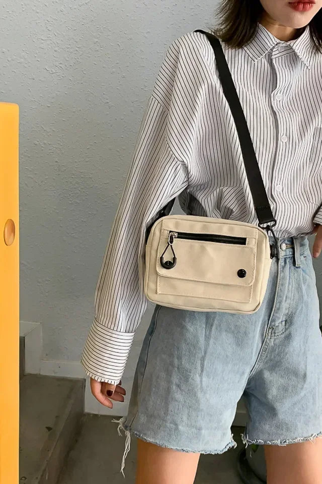 Bags for Women 2022 Women Pure Color Casual Tote Outdoor Bag Canvas Handbag Zipper Shoulder Bag Luxury Bag Bolsas Femininas