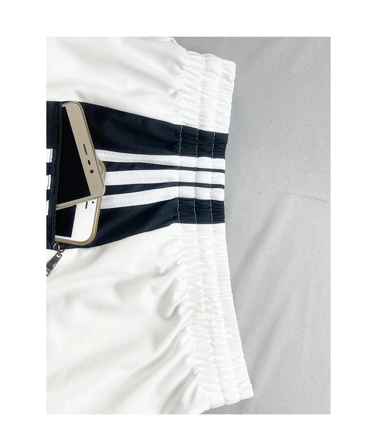 Glossy Pockets Men's Shorts Outdoor Fitness Male Plus Size Casual Sports Basketball Bottoms