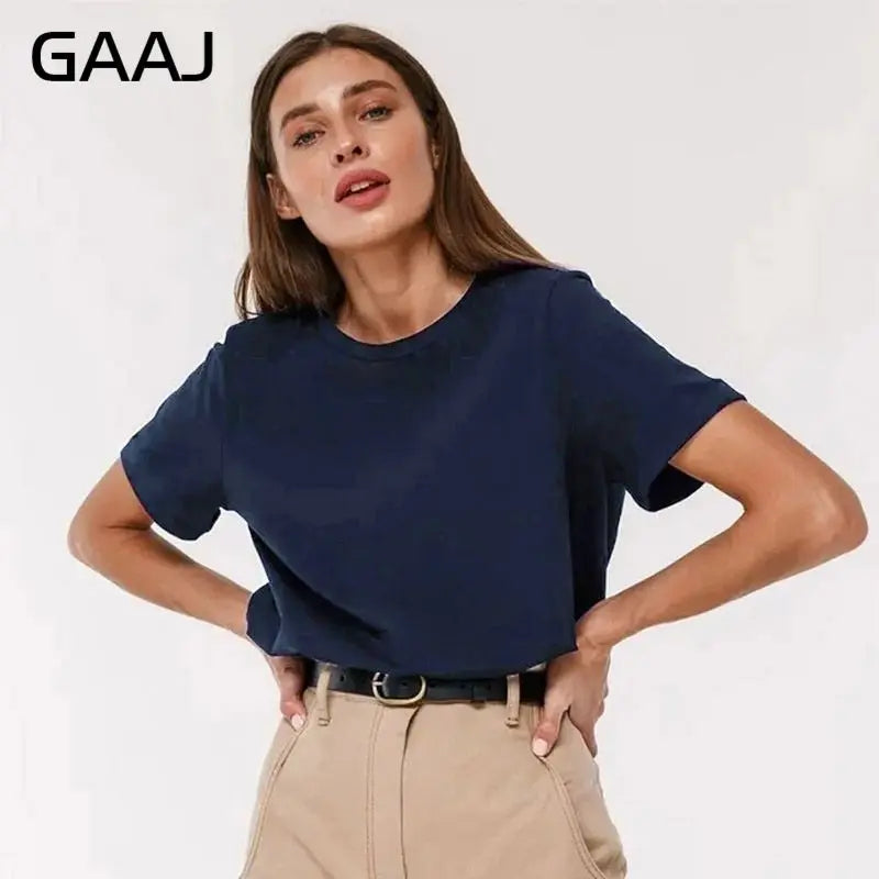 3XL 4XL 100% Cotton Women s T shirt Oversized Casual Solid Tees Short Sleeve Summer Top Plain Streetwear Quality Basic Clothing