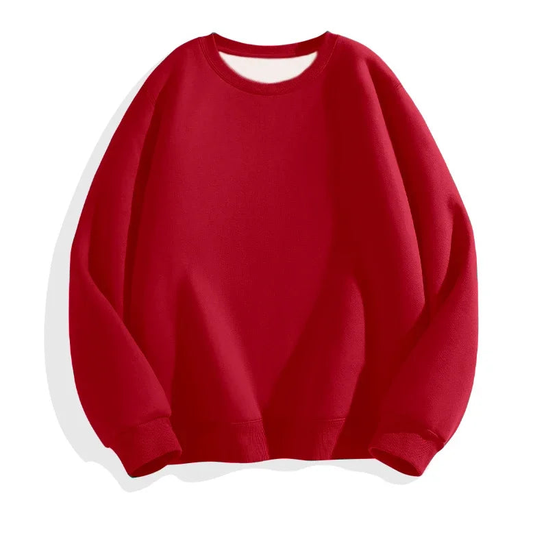 LEGIBLE 2025 Autumn Winter Woman's Hoodies Oversize Female Loose Solid Thicken Fleece Warm Women Sweatshirts Lady