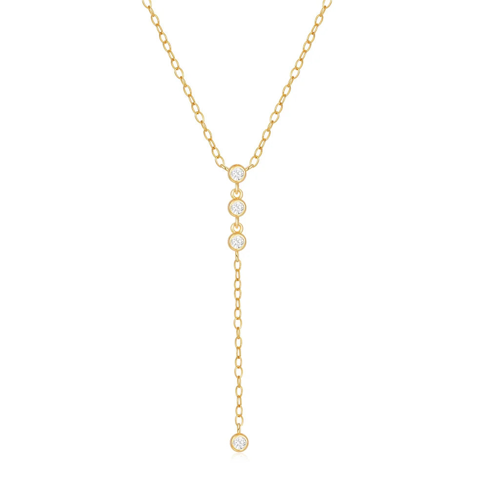 AIDE 925 Sterling Silver Personalized Snake Chain Adjustable Y Necklace Clavicle Pendant Chokers Necklace Women's Holiday Gifts