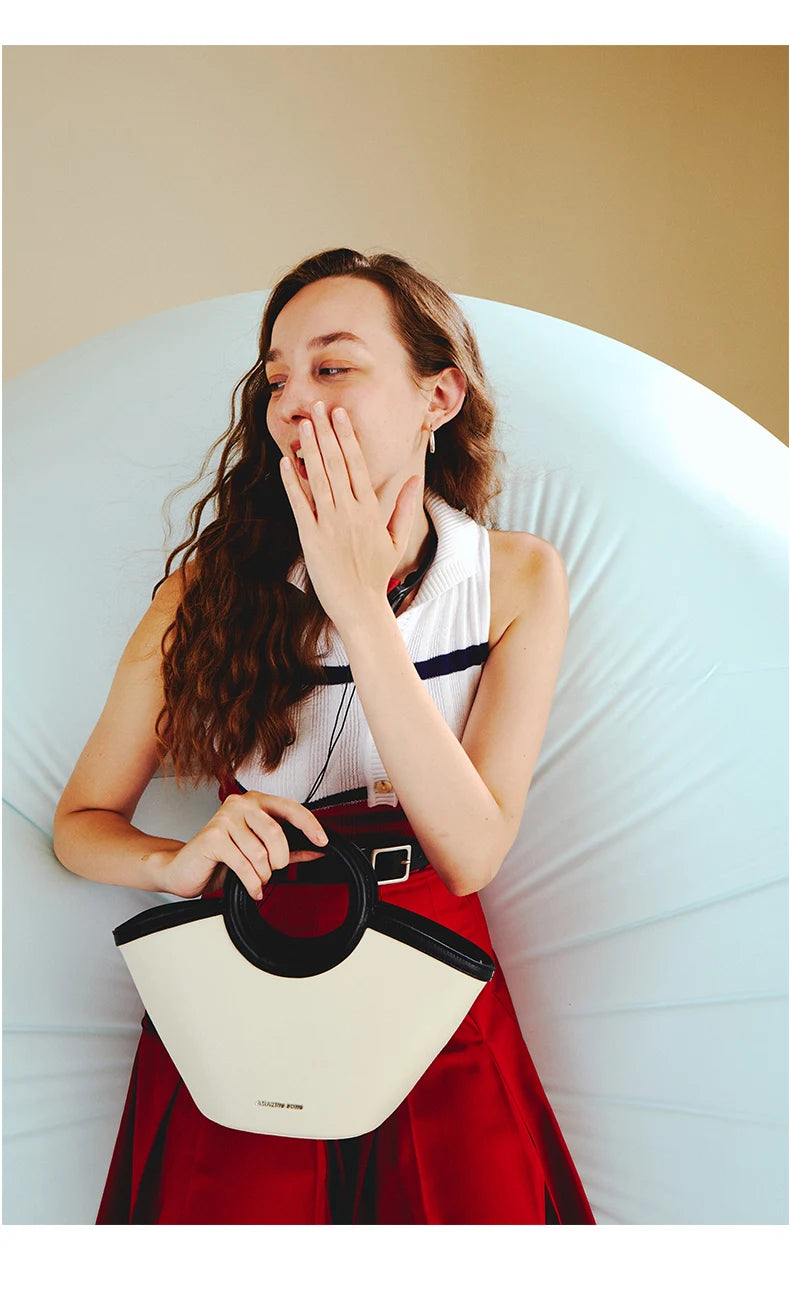 Amazing Song Shell Bag Handbag Niche Leather Ol Cross-Body Bag