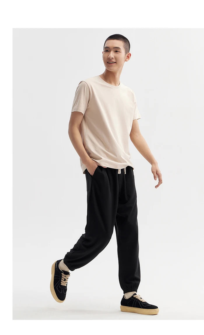 Semir Short Sleeve T-Shirt Men 2024 Summer New Simple Solid Colour Top Slim Pullover Summer Clothing T Shirt