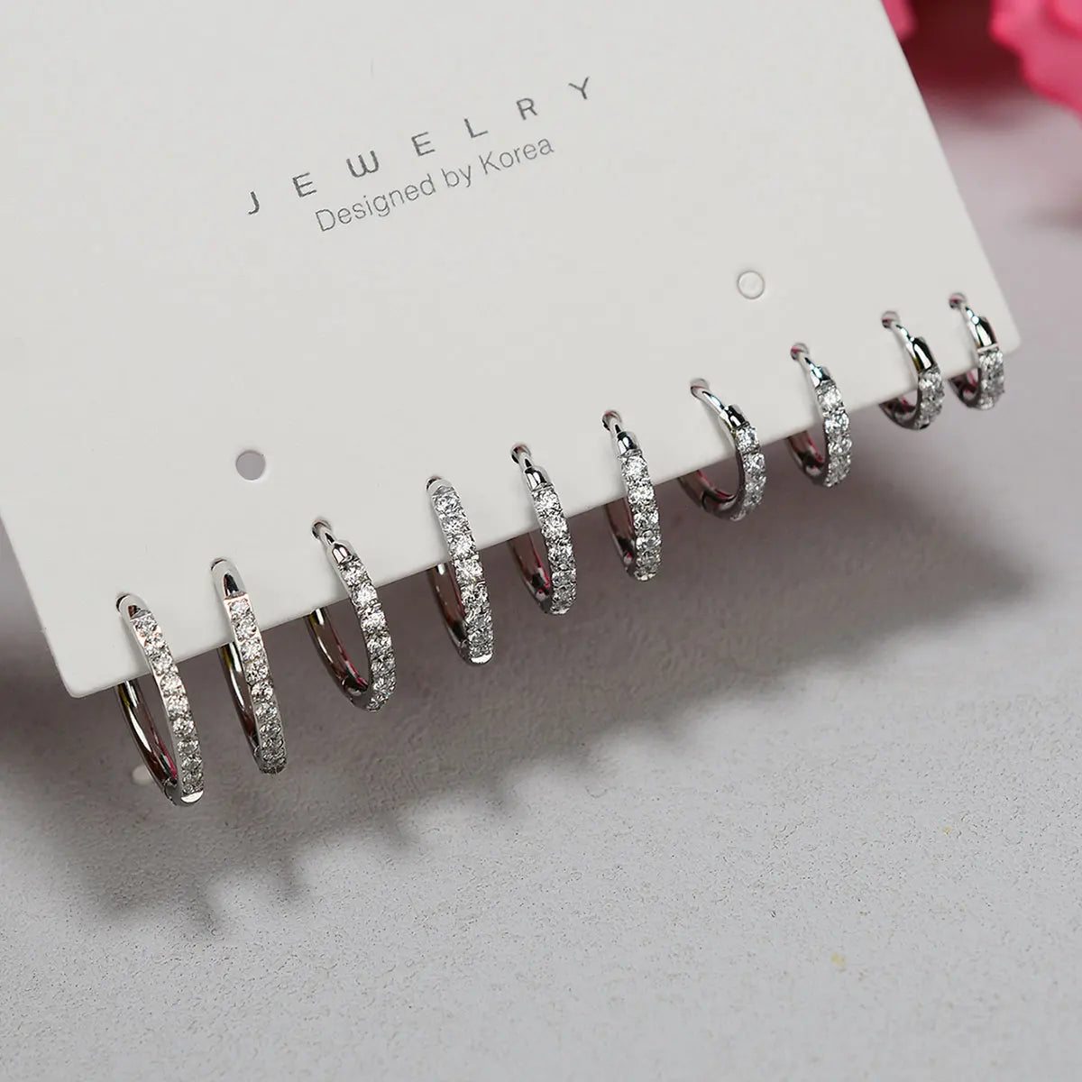 20G Stainless Steel Minimal Hoop Earring Crystal Zirconia Cartilage Helix Earring Piercing Accessory Trendy Female Hoops For Men