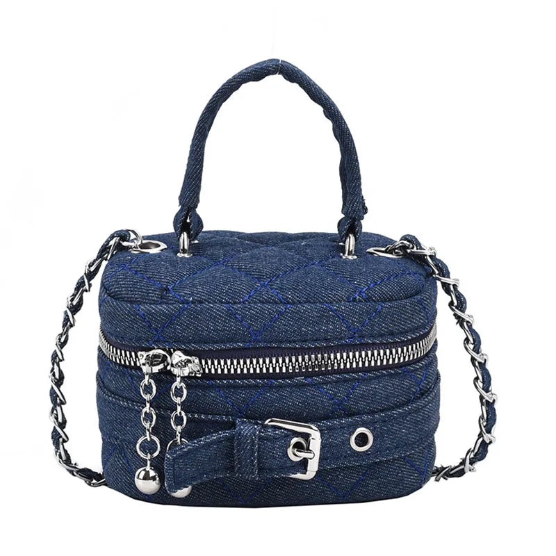 Jeans Mini Crossbody Bag Waistbag for Women Casual Durable Cute Bag for Girl Small Belt Kids Snack Cosmetic Makeup Shoulder Bags