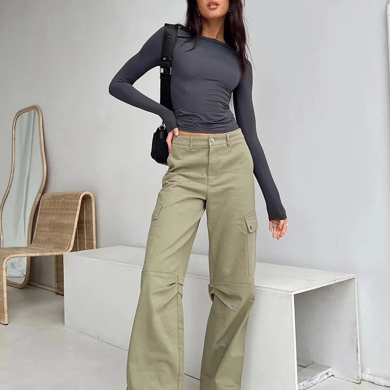 Women Casual Long Sleeve T-Shirts Spring Autumn Solid Slim Fit Pullovers Tees Shirts Female Streetwear Base Tees Tops