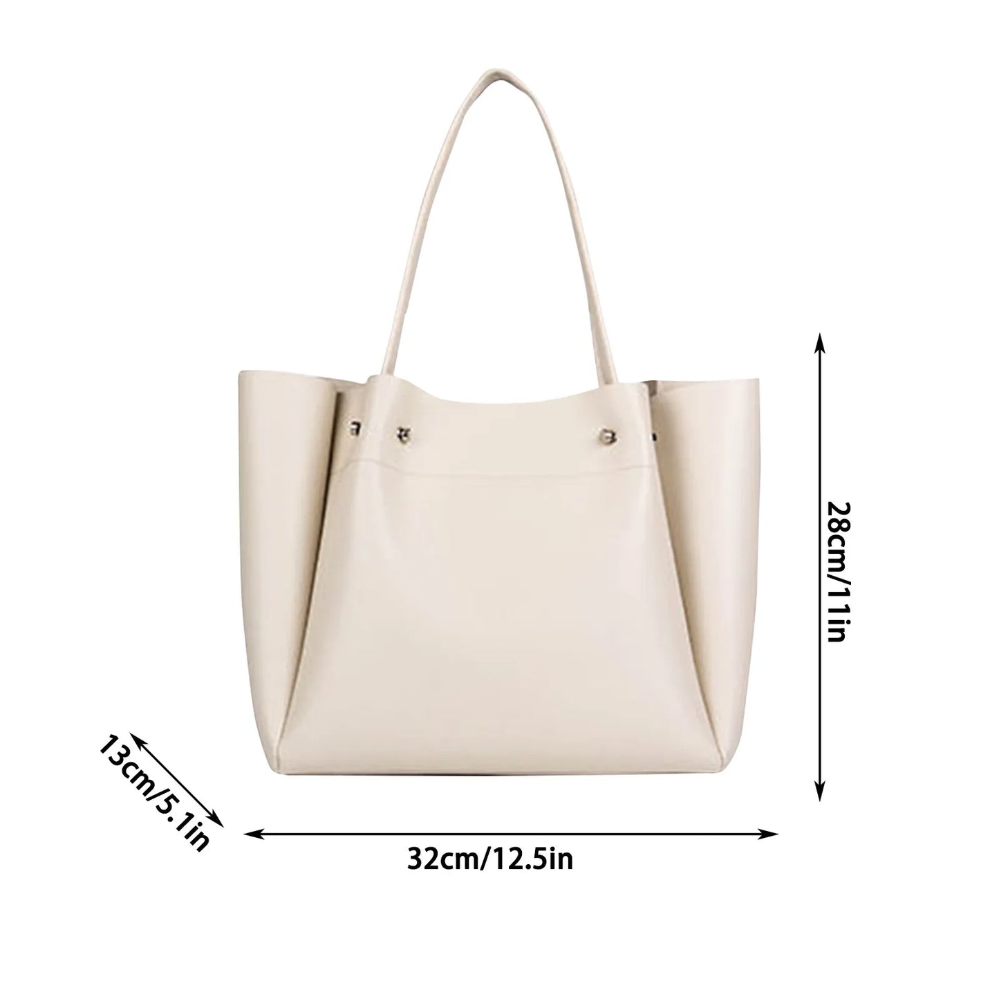Fashionable New High-capacity Soft Leather Backpack, Portable Minimalist Commuting Bag, Single Shoulder Shopping Bag