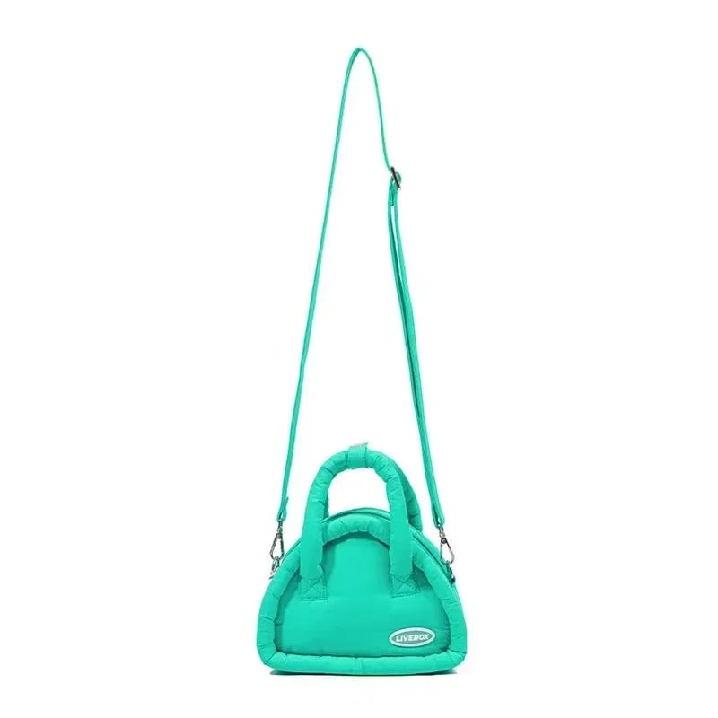 Xiuya Sweet Cute Handbags for Women Fluffy Soft Clouds Casual Crossbody Bag Harajuku 2023 Style Summer New Fashion Shoulder Bag