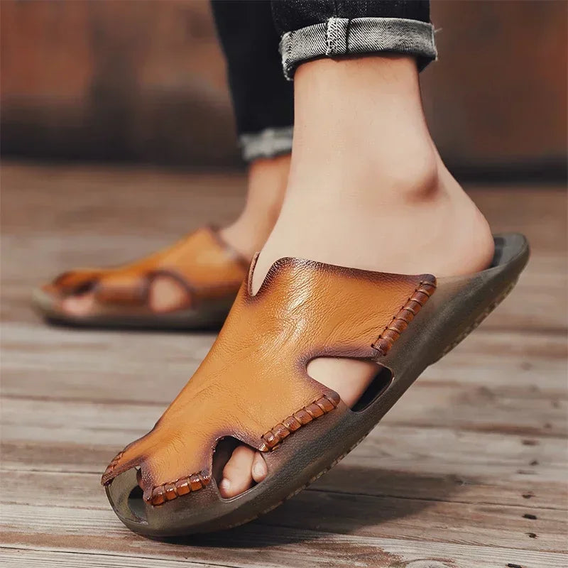 Men's Summer Sandals for Men Shoes Comfortable Man Sandal Low Price Shoe Replicas Luxury Brands Shoes Casual Sneakers Slippers