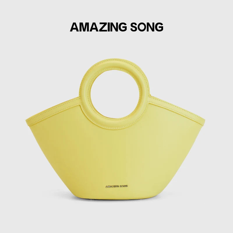 Amazing Song Shell Bag Handbag Niche Leather Ol Cross-Body Bag