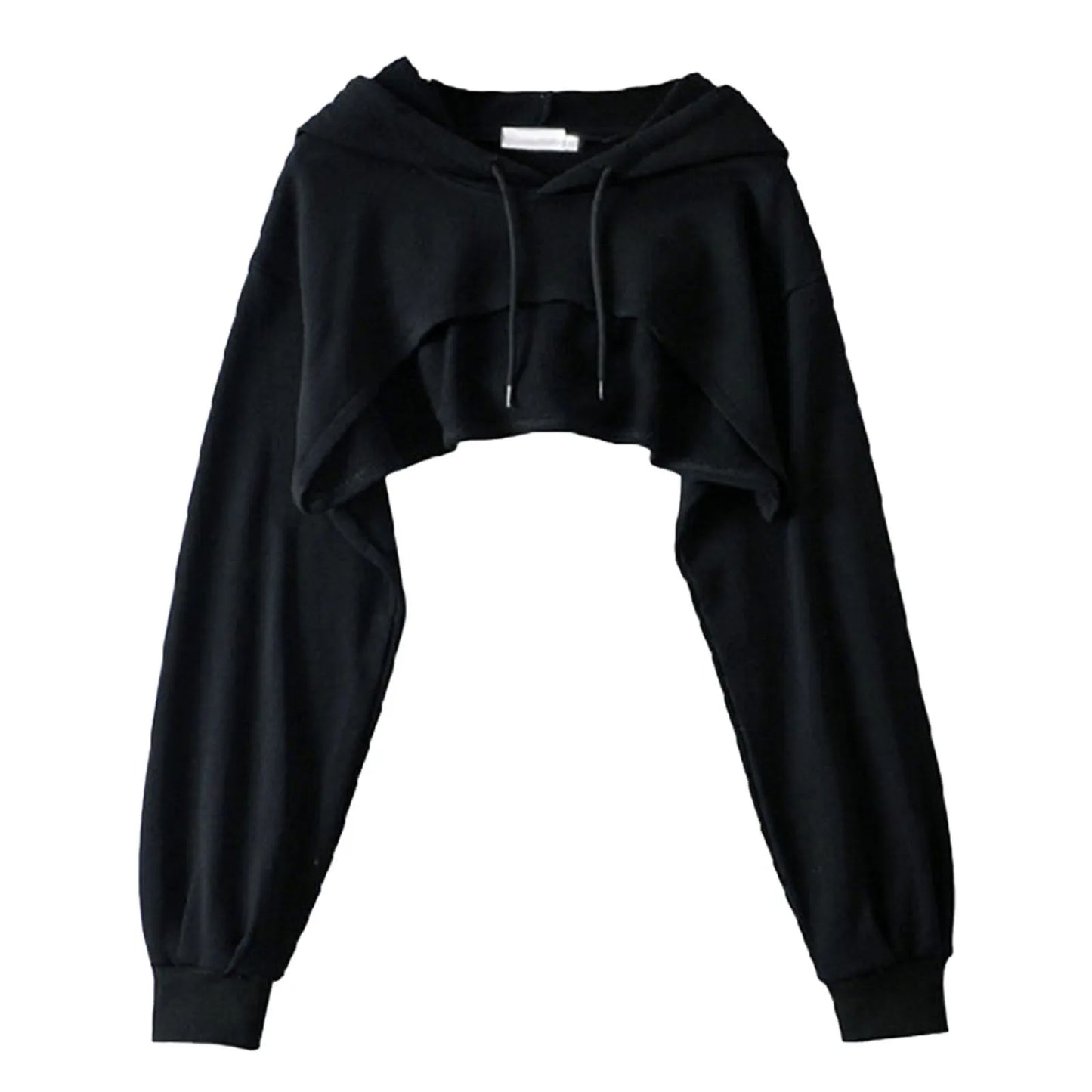 Women'S Sweatshirt Hooded Early Autumn New Personality Fashion Trend Crop Top Super Short Long Sleeve Top For Street Spicy Girls
