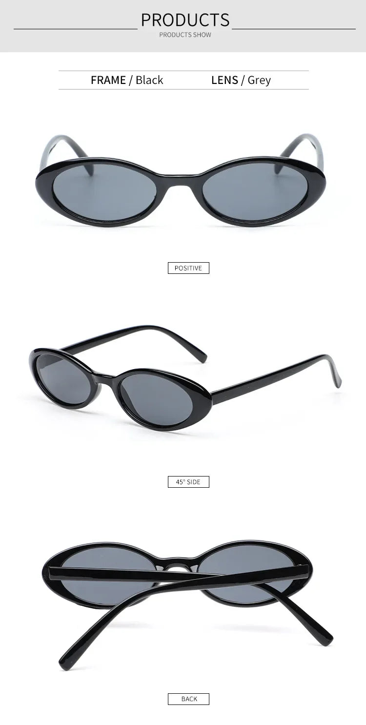 Sexy Small Oval Women's Sunglasses 2025 New Fashion Leopard Brown Hot Sun Glasses Female Retro Colorful Shade Eyeglass