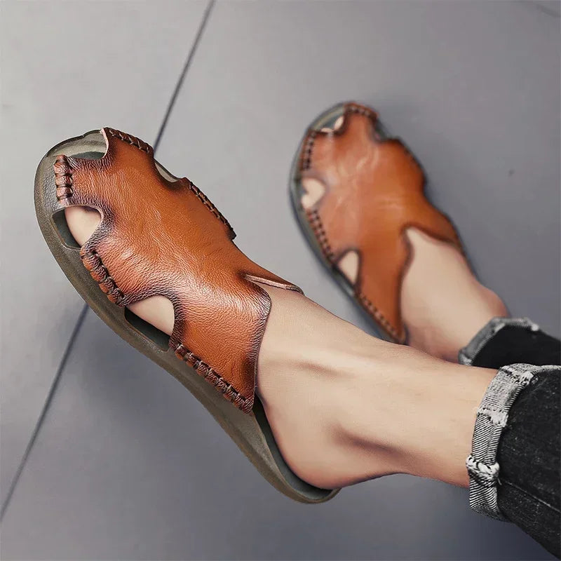 Men's Summer Sandals for Men Shoes Comfortable Man Sandal Low Price Shoe Replicas Luxury Brands Shoes Casual Sneakers Slippers